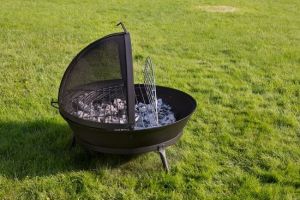 Litinové ohniště s grilem FUOCO BBQ Globe-Fire